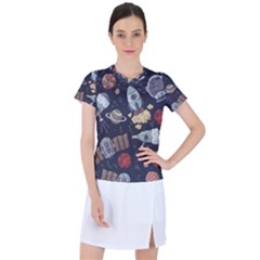 Hand-drawn-pattern-space-elements-collection Women s Sports Top by Jancukart