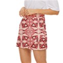 Abstract pattern geometric backgrounds  Mini Front Wrap Skirt View2