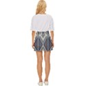Abstract pattern geometric backgrounds  Mini Front Wrap Skirt View4