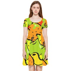 Fruit Food Wallpaper Inside Out Cap Sleeve Dress by Dutashop
