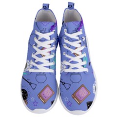 Pastel Goth Witch Blue Men s Lightweight High Top Sneakers by NerdySparkleGoth