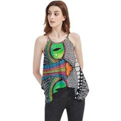 Alice In Wonderland Cat Flowy Camisole Tank Top by artworkshop