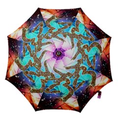 Browning Deer Glitter Galaxy Hook Handle Umbrellas (medium) by artworkshop