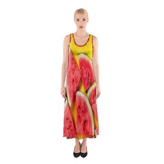 Watermelon Sleeveless Maxi Dress by artworkshop