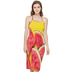 Watermelon Bodycon Cross Back Summer Dress by artworkshop
