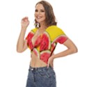 Watermelon Twist Front Crop Top View2