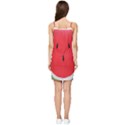 Watermelon Pillow Fluffy Summer Tie Front Dress View2