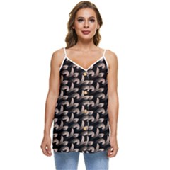 Digitalart Casual Spaghetti Strap Chiffon Top by Sparkle