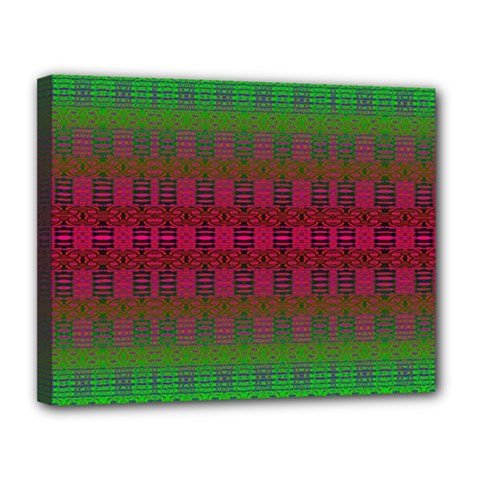 Synchronicity Sings Canvas 14  X 11  (stretched) by Thespacecampers