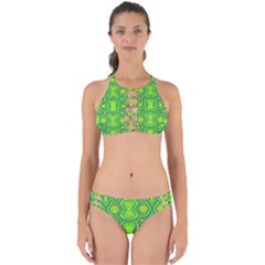 Abstract Pattern Geometric Backgrounds  Perfectly Cut Out Bikini Set by Eskimos