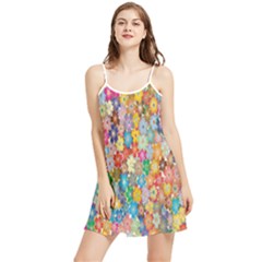 Floral Flowers Summer Frill Dress by artworkshop