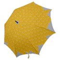 Hexagons Yellow Honeycomb Hive Bee Hive Pattern Hook Handle Umbrellas (Small) View2