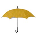 Hexagons Yellow Honeycomb Hive Bee Hive Pattern Hook Handle Umbrellas (Small) View3