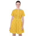 Hexagons Yellow Honeycomb Hive Bee Hive Pattern Sailor Dress View1