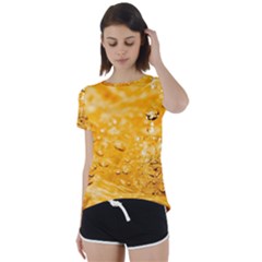 Water Short Sleeve Foldover Tee by artworkshop
