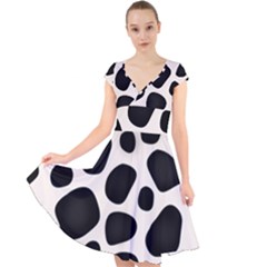 Texture Design Wallpaperpublic Cap Sleeve Front Wrap Midi Dress by artworkshop