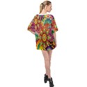 Mandalas Colorful Abstract Ornamental Oversized Chiffon Top View2