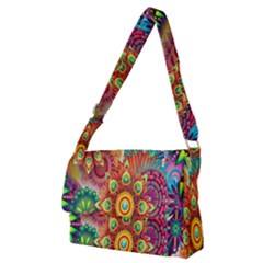 Mandalas Colorful Abstract Ornamental Full Print Messenger Bag (m) by artworkshop
