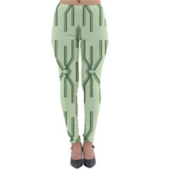 Abstract Pattern Geometric Backgrounds Lightweight Velour Leggings by Eskimos