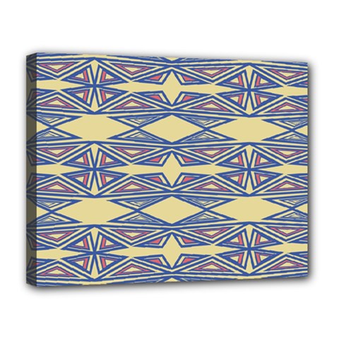 Abstract Pattern Geometric Backgrounds  Canvas 14  X 11  (stretched) by Eskimos