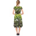 Bitter Melon Cap Sleeve Front Wrap Midi Dress View2