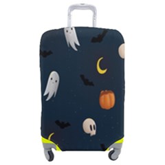 Halloween Ghost Pumpkin Bat Skull Luggage Cover (medium) by artworkshop