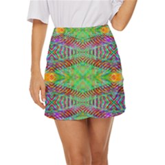 Whimsy Mint Mini Front Wrap Skirt by Thespacecampers