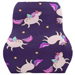 Fantasy-fat-unicorn-horse-pattern-fabric-design Car Seat Back Cushion  by Jancukart