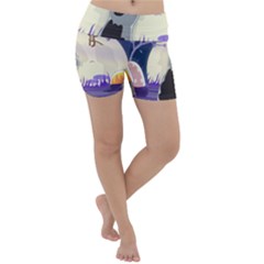 Cat-kitty-mouse-mice-escape-trick Lightweight Velour Yoga Shorts by Jancukart