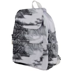 Ink-wash-painting-mountain-rolling-mountains Top Flap Backpack by Jancukart
