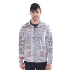 I Love London Drawing Men s Windbreaker by Jancukart