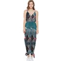 Astronaut-moon-space-nasa-planet Sleeveless Tie Ankle Chiffon Jumpsuit View1