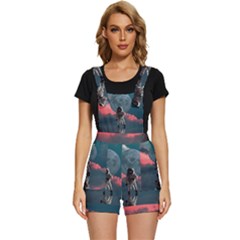 Astronaut-moon-space-nasa-planet Short Overalls by Jancukart
