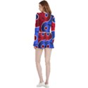 Yin Yang Eastern Asian Philosophy Velvet Wrap Crop Top and Shorts Set View2