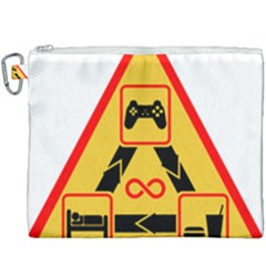 Gamer-geek-video-game-sign-fan Canvas Cosmetic Bag (xxxl) by Jancukart