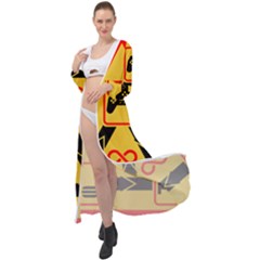Gamer-geek-video-game-sign-fan Maxi Chiffon Beach Wrap by Jancukart
