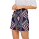 Abstract pattern geometric backgrounds  Mini Front Wrap Skirt View2