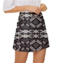 Abstract pattern geometric backgrounds  Mini Front Wrap Skirt View3