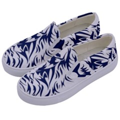 Head Art-lion Drawing Kids  Canvas Slip Ons by Jancukart