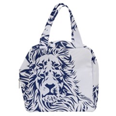 Head Art-lion Drawing Boxy Hand Bag by Jancukart