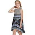 Skull-underwater-diving-skeleton-diving-head Kids  Frill Swing Dress View2