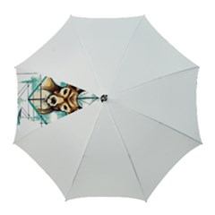 Deer-unicorn-tattoo-drawing-vector-watercolor Golf Umbrellas by Jancukart