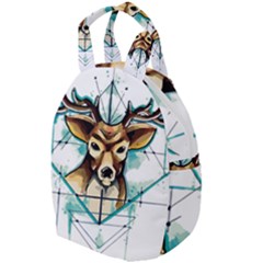 Deer-unicorn-tattoo-drawing-vector-watercolor Travel Backpacks by Jancukart