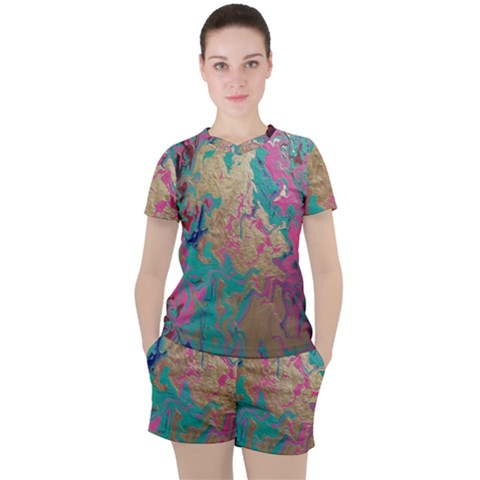 Freedom To Pour Women s Tee And Shorts Set by Hayleyboop