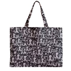 Sketchy Monster Insect Drawing Motif Pattern Zipper Mini Tote Bag by dflcprintsclothing