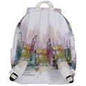 Drawing-watercolor-painting-city Top Flap Backpack View3