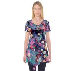 Splodge Short Sleeve Tunic  by Hayleyboop