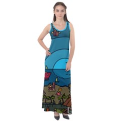 Artwork Art Kids Sleeveless Velour Maxi Dress by artworkshop