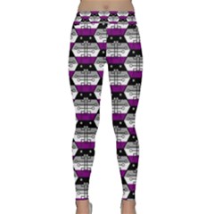 Hackers Town Void Mantis Hexagon Asexual Ace Pride Flag Classic Yoga Leggings by WetdryvacsLair