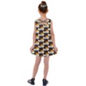 Hackers Town Void Mantis Hexagon Bear Pride Flag Kids  Cross Back Dress View2